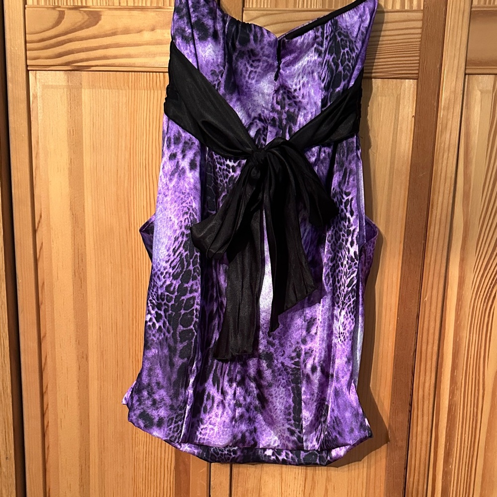 Purple and Black dress - Picture 5 of 5